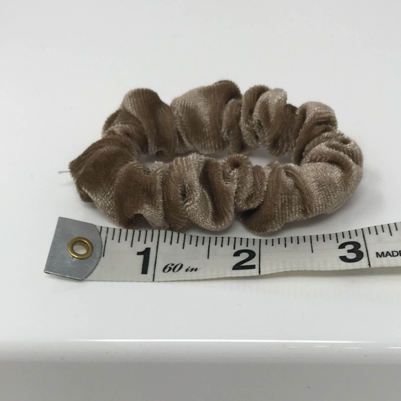 Bundle of 2 Mini Velvet Scrunchies Hair Bands - Picture 4 of 4